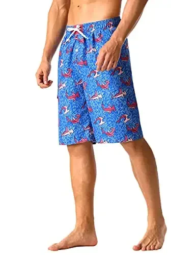 Nonwe Men's Beachwear Summer Holiday Swim Trunks Quick Dry Striped - NONWE (1)