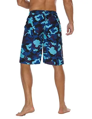 Nonwe Men's Beachwear Summer Holiday Swim Trunks Quick Dry Striped - 3