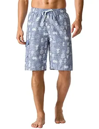 Nonwe Men's Beachwear Summer Holiday Swim Trunks Quick Dry Striped - NONWE