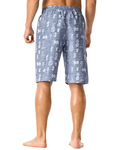 Nonwe Men's Beachwear Summer Holiday Swim Trunks Quick Dry Striped - 3