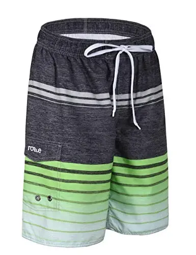 Nonwe Men's Beachwear Summer Holiday Swim Trunks Quick Dry Striped - 7