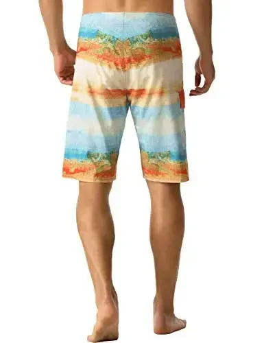 Nonwe Men's Sportwear Quick Dry Board Shorts with Lining - 3