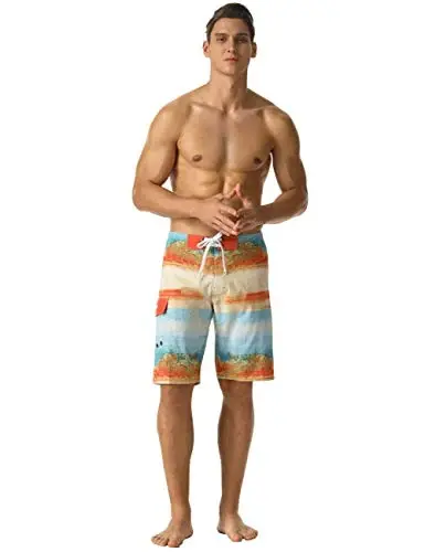 Nonwe Men's Sportwear Quick Dry Board Shorts with Lining - 4