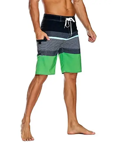 Nonwe Men's Sportwear Quick Dry Board Shorts with Lining - 2