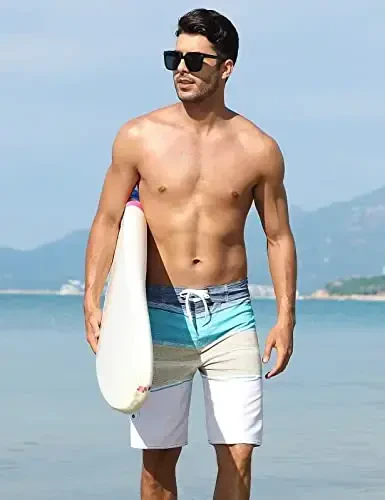 Nonwe Men's Sportwear Quick Dry Board Shorts with Lining - NONWE (1)