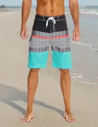 Nonwe Men's Sportwear Quick Dry Board Shorts with Lining - 5