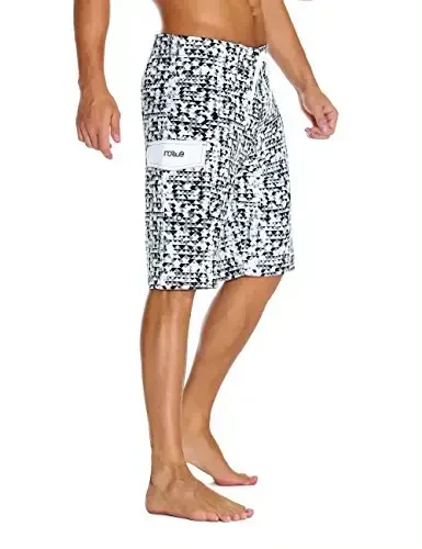 Nonwe Men's Sportwear Quick Dry Board Shorts with Lining - 2