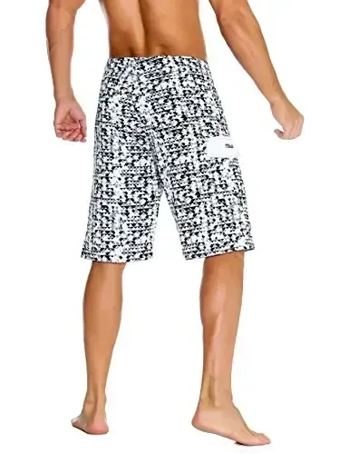 Nonwe Men's Sportwear Quick Dry Board Shorts with Lining - 3