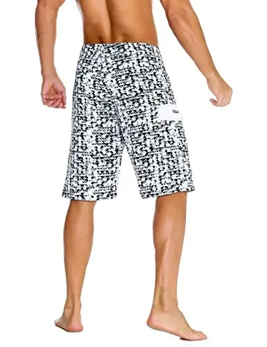 Nonwe Men's Sportwear Quick Dry Board Shorts with Lining - 3