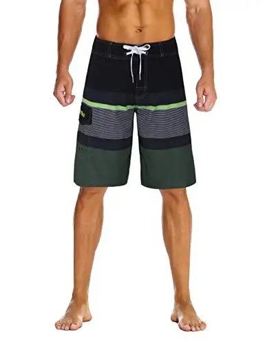 Nonwe Men's Sportwear Quick Dry Board Shorts with Lining - 1