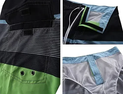 Nonwe Men's Sportwear Quick Dry Board Shorts with Lining - 4