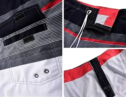 Nonwe Men's Sportwear Quick Dry Board Shorts with Lining - 4