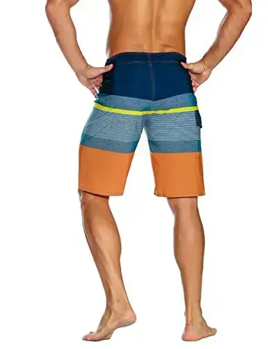 Nonwe Men's Sportwear Quick Dry Board Shorts with Lining - 3