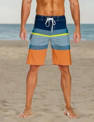 Nonwe Men's Sportwear Quick Dry Board Shorts with Lining - 5