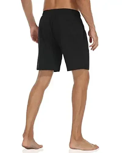 Nonwe Mens Swim Trunks with Compression Liner Quick Dry Hawaiian Bathing Suits 2 in 1 Board Shorts with Pockets - 3