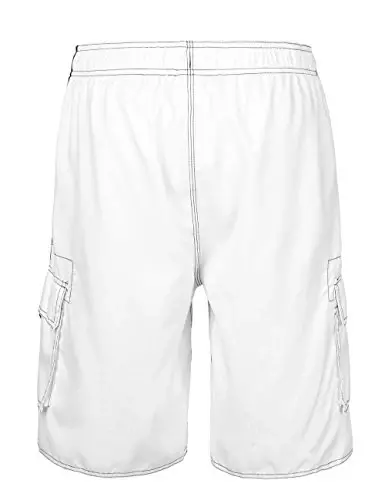 Nonwe Men's Beachwear Board Shorts Quick Dry with Mesh Lining Swim Trunks - 3