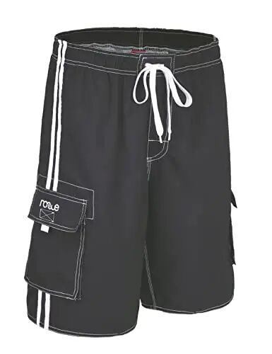 Nonwe Men's Beachwear Board Shorts Quick Dry with Mesh Lining Swim Trunks - Nonwe (1)