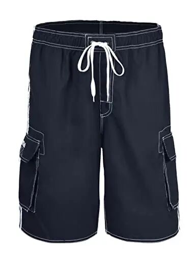 Nonwe Men's Beachwear Board Shorts Quick Dry with Mesh Lining Swim Trunks - Nonwe