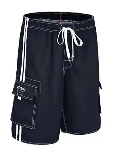 Nonwe Men's Beachwear Board Shorts Quick Dry with Mesh Lining Swim Trunks - Nonwe (1)