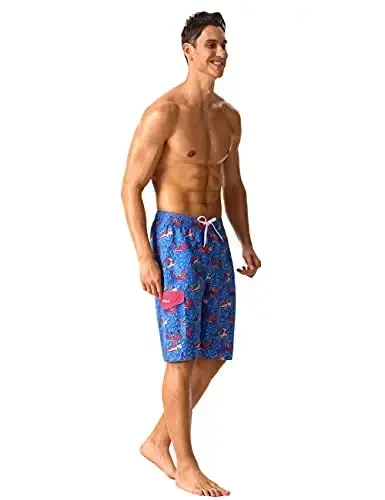 Nonwe Men's Beachwear Summer Holiday Swim Trunks Quick Dry Striped - 5
