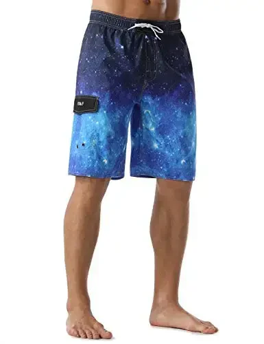 Nonwe Men's Beachwear Summer Holiday Swim Trunks Quick Dry Striped - 3