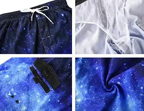 Nonwe Men's Beachwear Summer Holiday Swim Trunks Quick Dry Striped - 5