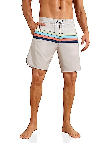 Nonwe Men's Sportwear Quick Dry Board Shorts with Lining - 1