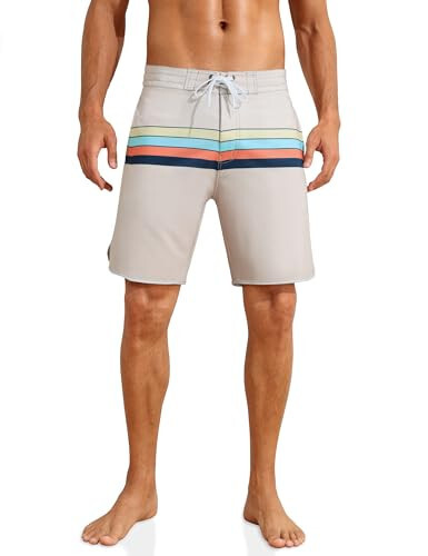 Nonwe Men's Sportwear Quick Dry Board Shorts with Lining - 2