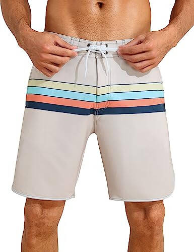 Nonwe Men's Sportwear Quick Dry Board Shorts with Lining - 4