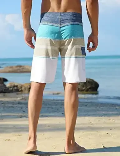 Nonwe Men's Sportwear Quick Dry Board Shorts with Lining - 4