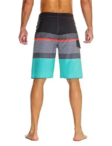 Nonwe Men's Sportwear Quick Dry Board Shorts with Lining - 3