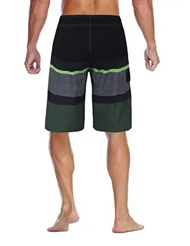 Nonwe Men's Sportwear Quick Dry Board Shorts with Lining - 3
