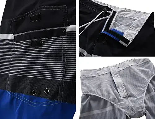 Nonwe Men's Sportwear Quick Dry Board Shorts with Lining - 4