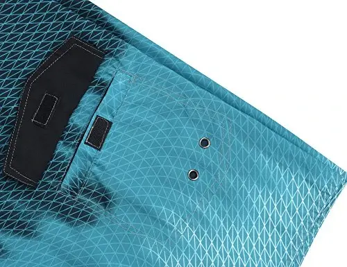 Nonwe Men's Swim Trunks Quick Dry Wave Pattern with Mesh Lining Board Shorts - 4