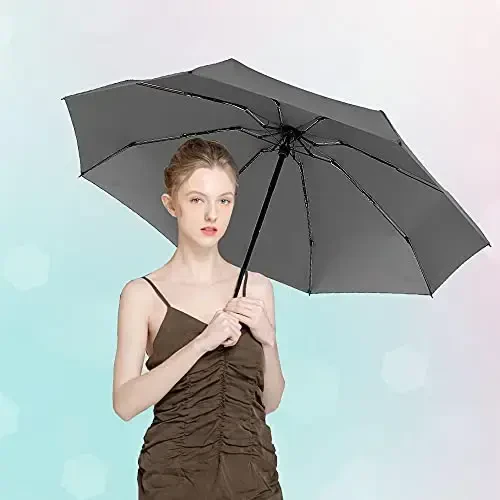 NOOFORMER Mini Travel Sun&rain Umbrella - Lightweight Compact Parasol Umbrellas with 95% UV Protection for Men Women Multiple Colors - 6