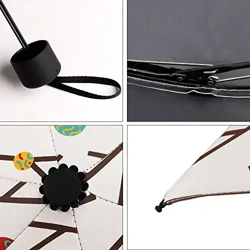 NOOFORMER Mini Travel Sun&rain Umbrella - Lightweight Compact Parasol Umbrellas with 95% UV Protection for Men Women Multiple Colors - 5