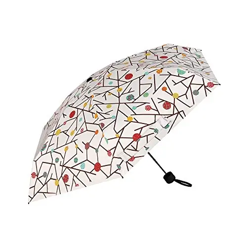 NOOFORMER Mini Travel Sun&rain Umbrella - Lightweight Compact Parasol Umbrellas with 95% UV Protection for Men Women Multiple Colors - 3