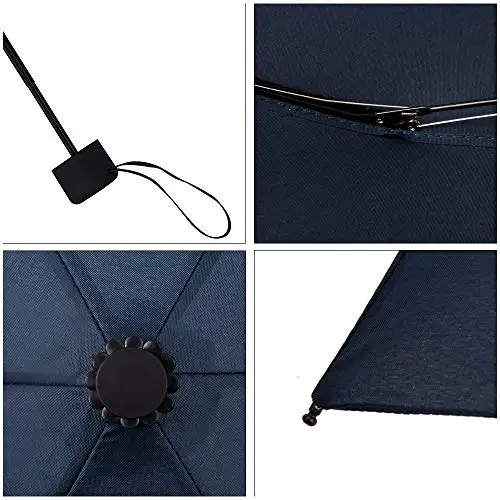 NOOFORMER Mini Travel Sun&rain Umbrella - Lightweight Compact Parasol Umbrellas with 95% UV Protection for Men Women Multiple Colors - 5