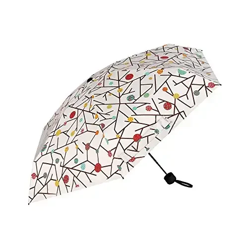 NOOFORMER Mini Travel Sun&rain Umbrella - Lightweight Compact Parasol Umbrellas with 95% UV Protection for Men Women Multiple Colors - 3
