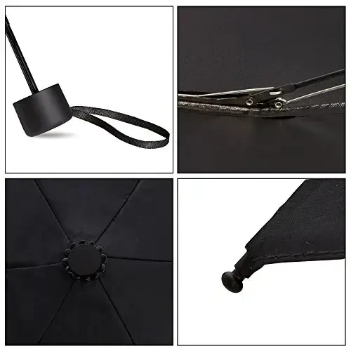 NOOFORMER Mini Travel Sun&rain Umbrella - Lightweight Compact Parasol Umbrellas with 95% UV Protection for Men Women Multiple Colors - 5
