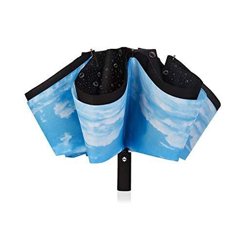 NOORNY Inverted Umbrella Double Layer Automatic Folding Reserve Umbrella Windproof UV Protection for Rain Car Travel Outdoor Men Women - NOORNY (1)