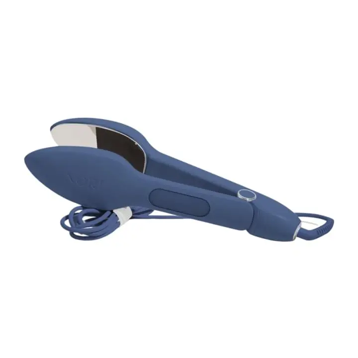 Nori Press Travel Steam Iron - Handheld Iron With Optional Steam Feature - No Ironing Board Required - Easy to Use w/ 6 Fabric Settings - Removes Wrinkles - User Manual Included - Navy - 2