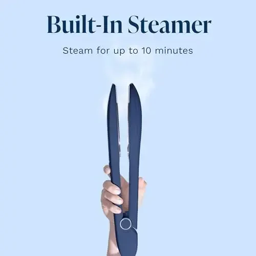 Nori Press Travel Steam Iron - Handheld Iron With Optional Steam Feature - No Ironing Board Required - Easy to Use w/ 6 Fabric Settings - Removes Wrinkles - User Manual Included - Navy - 6