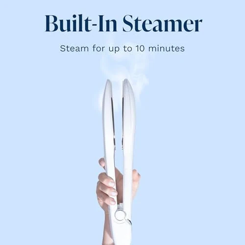 NORI Press Travel Steam Iron | Lightweight, Portable, Handheld Travel Iron With Steam | Easy to Use w/ 6 Fabric Settings & 8ft Cord | Optional Steam Feature | Apartment and Dorm Room Essentials, White - 6