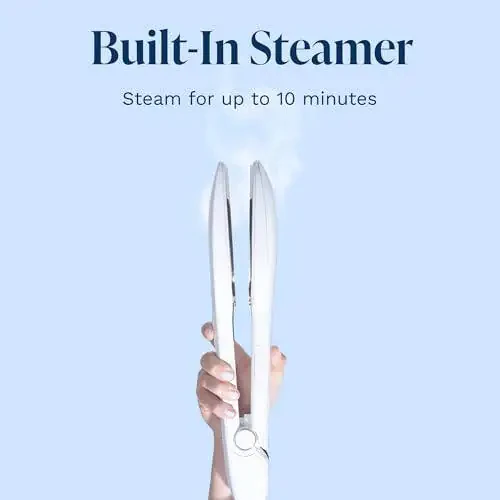 NORI Press Travel Steam Iron | Lightweight, Portable, Handheld Travel Iron With Steam | Easy to Use w/ 6 Fabric Settings & 8ft Cord | Optional Steam Feature | Apartment and Dorm Room Essentials, White - 6