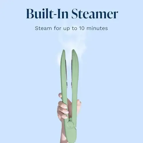 Nori Press Travel Steam Iron - Qo'lda dazmollash, ixtiyoriy bug' funksiyasi bilan - Dazmol taxtasi talab qilinmaydi - 6 xil mato sozlamalari bilan ishlatish oson - Ajinlarni yo'qotadi - Foydalanuvchi qo'llanmasi kiritilgan - Yashil - 6