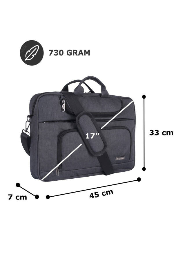 Norma 17-17.3 Inch Laptop Compatible Document and Laptop Bag - 2