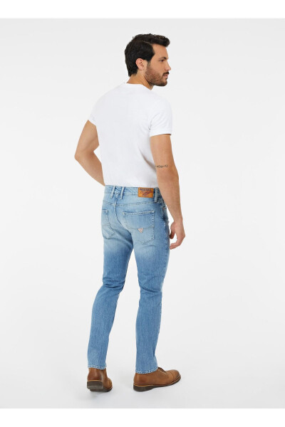 Normal Bel Normal Mavi Erkek Denim Pantolon M4RAS2D58M3R8TE_SLIM TAPERED - ECO - 2