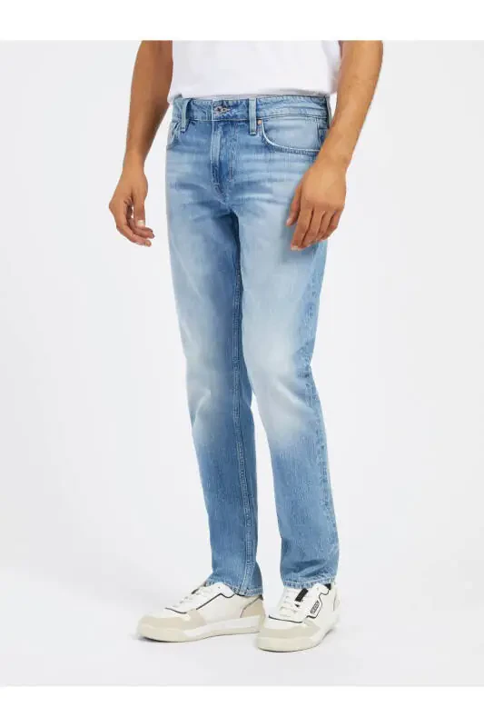 Normal Bel Normal Mavi Erkek Denim Pantolon M4RAS2D58M3R8TE_SLIM TAPERED - ECO - 1