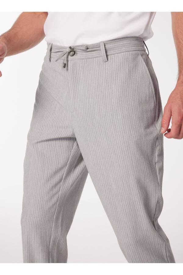 Normal Bel Normal Paça Gri Erkek Chino Pantolon SPBF4SM-PNT5019 - 4